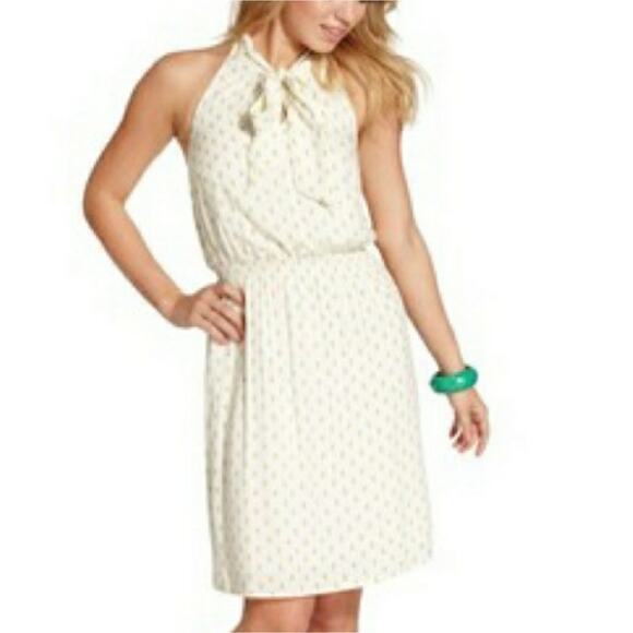 Jessica Simpson Halter Dress Pineapple Sleeveless Summer Halter XS XSMALL - Picture 1 of 10